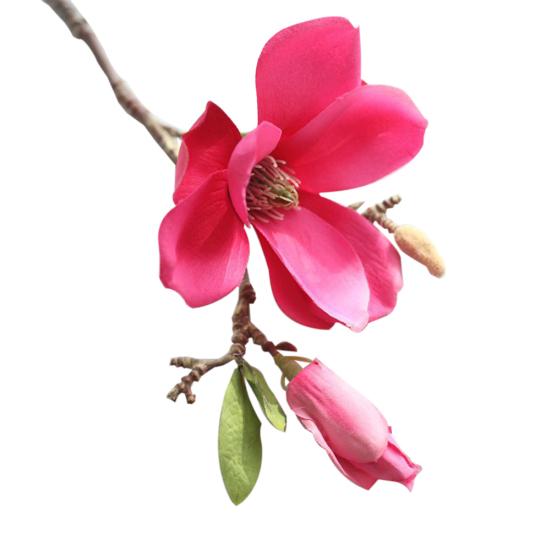 1 Pc Artificial Magnolia Fake Flower Bud Bridal Wedding Home Cafe Store Decor