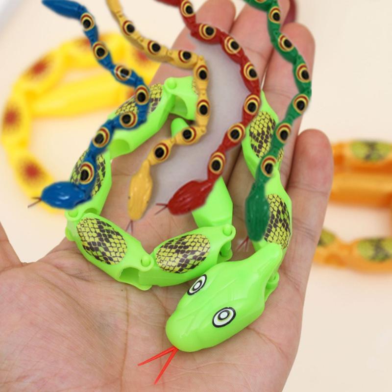 Nostalgic Twistable Plastic Snake Toy - Childhood Classic for Small Shops and Street Stalls