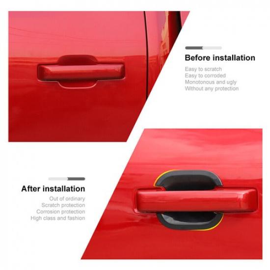 4X Exterior Door Handle Bowl Decor Cover Trim Accessories For Ford F-150 -23