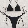 New Sexy European and American Neck Straps Triangle Cup Bikini Three-piece Split Swimsuit Women