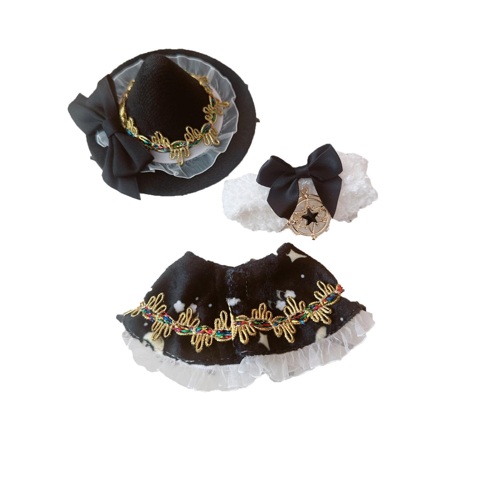 

Одежда + Шляпа + Шарф 15см Подвеска Кукольная одежда Аксессуары для кукол (кукла Не Включена)