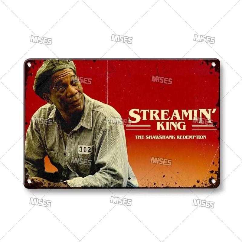Shawshank Redemption Movie Tin Sign Vintage Metal Wall Art Decor