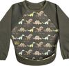 Bibetta Waterproof Apron with Ultra Raglan Dinosaur Roll-Up Sleeves, Bib, Sleeves,
