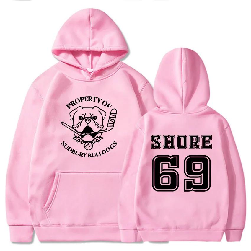 Abbigliamento Donna Shoresy69 Sudbury Blueberry Bulldogs Felpa Streetwear Pullover con Cappuccio Manica Lunga Invernale Morbida Felpa con Cappuccio Grafica