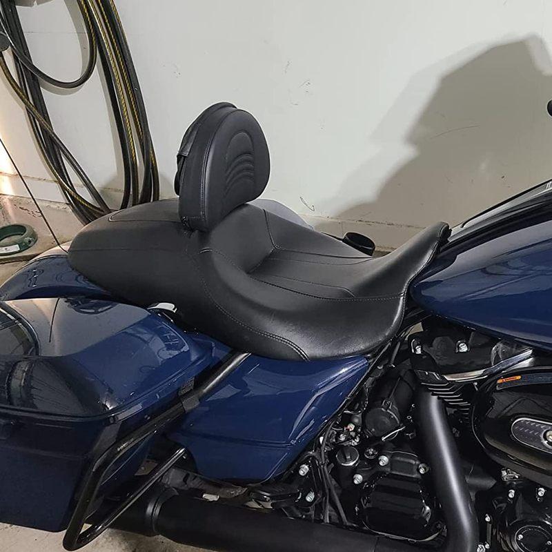 Adjustable Plug-in Heavy Duty Driver Rider Backrest Kits Custom Made Compatible With For 1997-2020 2021 2022 2023 2024 Touring R