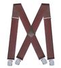 Men's 5 Cm Elastic Casual Polyester Suspenders with Clips