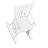 1:12 Dollhouse Chair Wood Doll House Miniature Rocking Chair White Mini Dollhouse Furniture