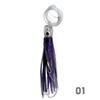 6-Piece Resin Soft Lure Set-Large Octopus Skirt Squid-Style Baits for Trolling Boat Fishing & Sea Angling Tuna Lure Hooks
