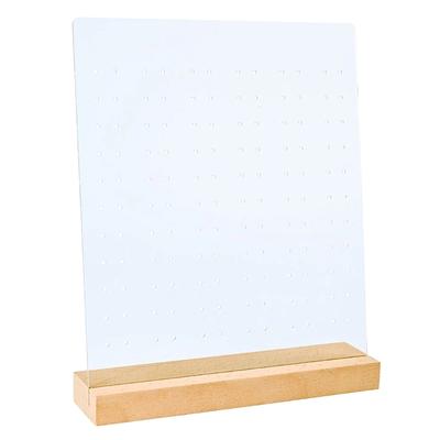Acrylic Earring Display Stand Jewelry Pegboard Presentation Board for Ear Rings