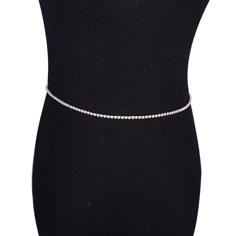 Body Jewelry Sexy Inspirational Colorful Charm Belly Chain Diamond Star Waist Chain for Women CLASSIC