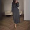 Women's 2024 Spring/Autumn Long-Sleeve Loose Casual Professional Dress