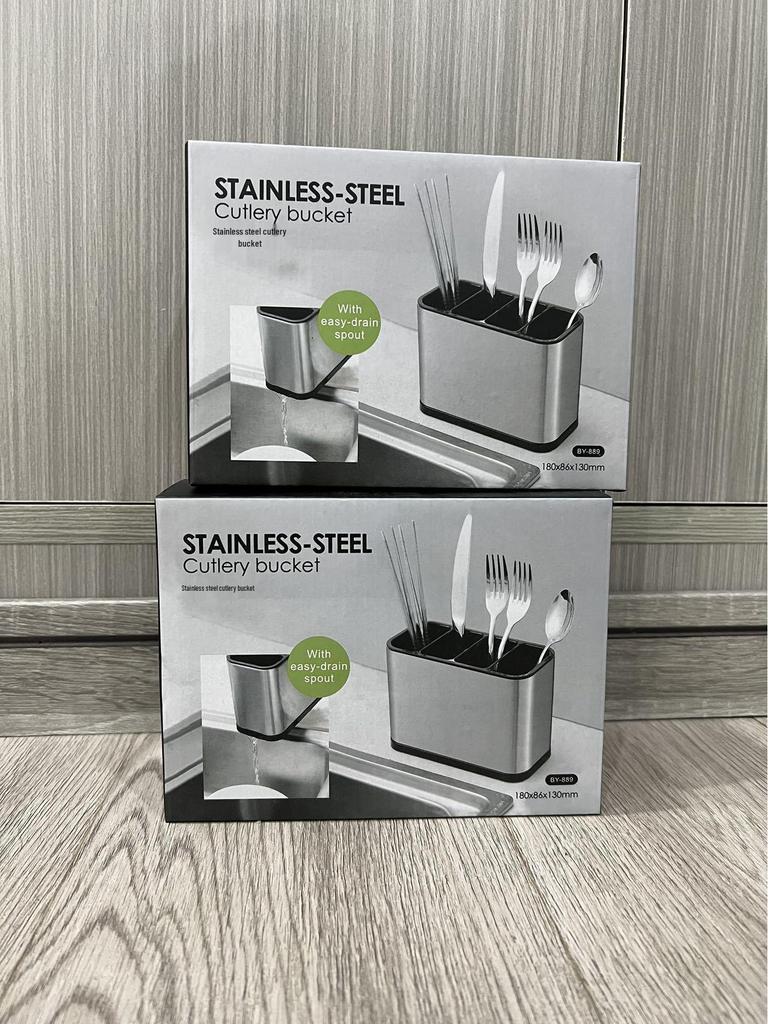 Stainless Steel Multi-functional Kitchen Chopsticks and Spoon Storage Organizer