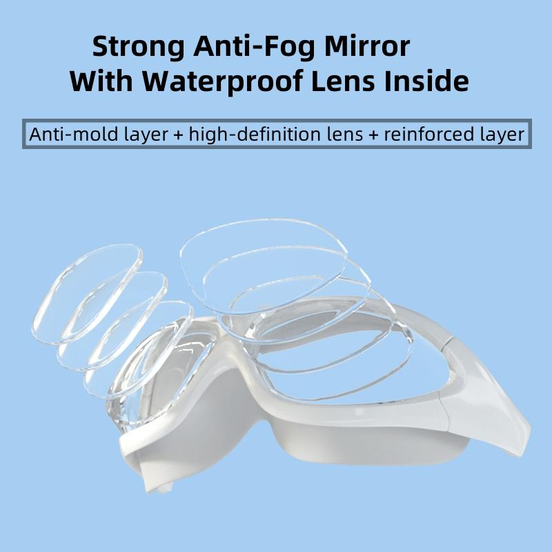 Men's and Women's Adult Fashion Racing Swimming Goggles Anti-Fog Glass for Competitive Swimmers
