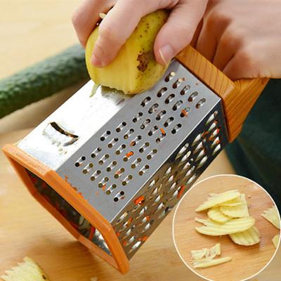 Gemüseschäler mit Griff, gleichmäßiges Schneiden, multifunktionaler 6-seitiger, turmförmiger Kartoffel-/Käsereibe, Gemüsehobel, Haushaltsbedarf