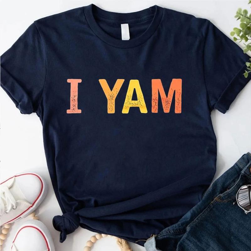 Shes My Sweet Potato I Yam Cotton TShirt Couples Holiday Matching Shirts for Husband and Wife Casual Short Sleeve Casual Tops
