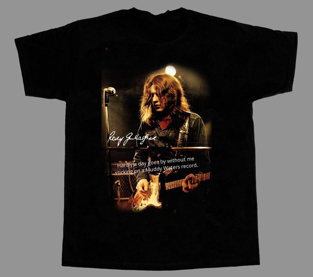 Rare Rory Gallagher Singer Quotes Cotton Black S2345XL Unisex TShirt Unisex T-Shirt