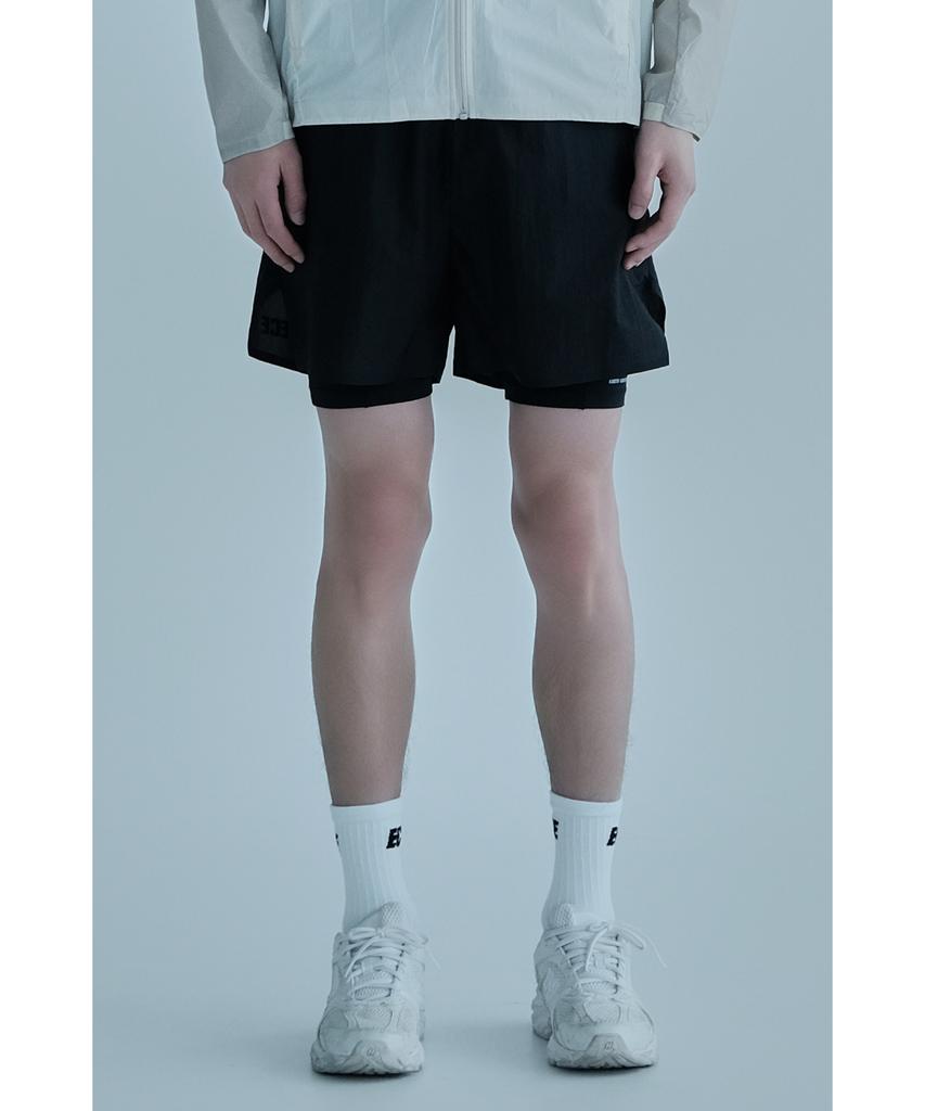 Eolseukamela 2-In-1 Running 5-Inch Shorts_Black