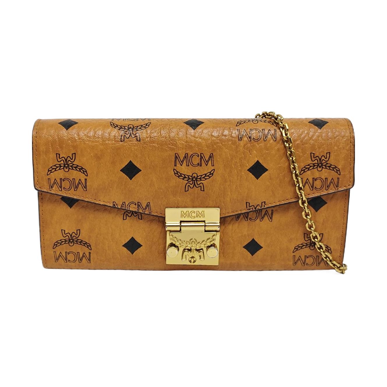 [Pre-Owned] Patricia Visetos Monogram Color-Block Chain Crossbody Bag - Excellent #41JMIW ONE SIZE