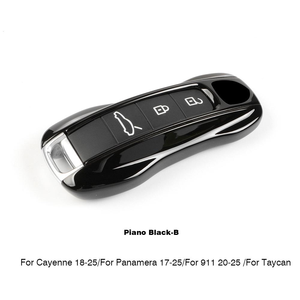For Porsche Panamera Cayenne Macan 718 Cayman Boxster 911 Taycan Car 92 Personalized Key Case Protective Shell Remote Fob Cover
