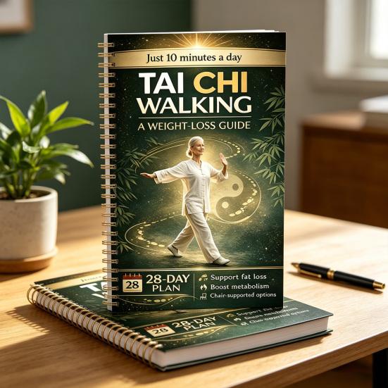 Codzienny Planer Praktyki Tai Chi Seniorzy Początkujący 28-dniowy Dziennik Fitness Tai Chi Poprawa Równowagi Wellness Siła Tai Chi Przewodnik po Odchudzaniu