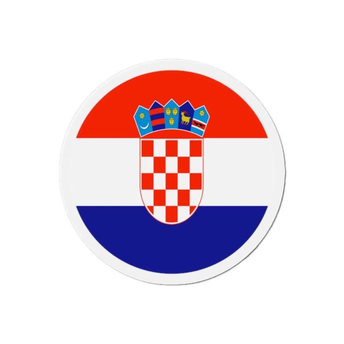 Aimant Rond - Drapeau Croatie - 7 cm - 50 pièces - Multicolore - Mixte