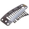 100pcs 10 Teeth Wig Clip Stainless Steel   Hairpiece Snap Clip for Hair Extension