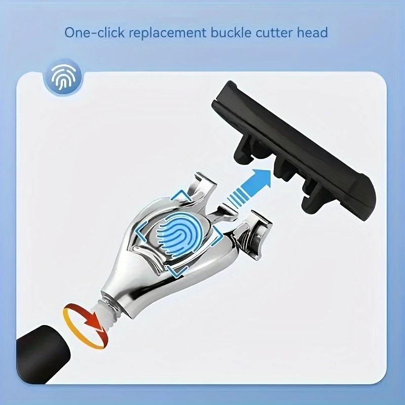Six-Layer Men's Manual Razor with Metal Shaver Head