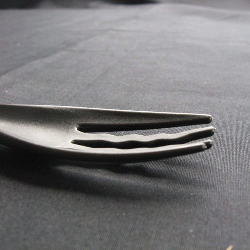 Nagao Heat-Resistant Plastic Soft Fork Set (5 pieces), Black, Dishwasher Safe, Made in Japan