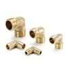 Brass Pipe Connectors Leakage Proof Threaded Fittings 90 Degree Threaded Elbows Multiple Type for Water Hose System