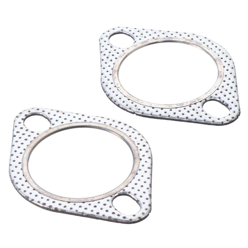2Pcs 2.5 Inch Exhaust Manifold Gasket  Muffler Exhaust Bolt Nut Gasket Kit  For Car Exhaust