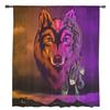 Gradient Wolf Dream Catcher Chiffon Sheer Curtains for Living Room Bedroom Home Decoration Window Voile Tulle Curtain Drapes