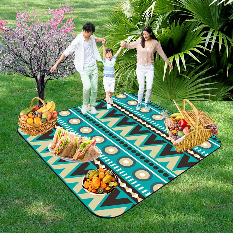 Picnic Blankets Extra Large, Waterproof Foldable Outdoor Beach Blanket,3-Layer Picnic Mat for Camping, Hiking, Travel, Park, Concerts