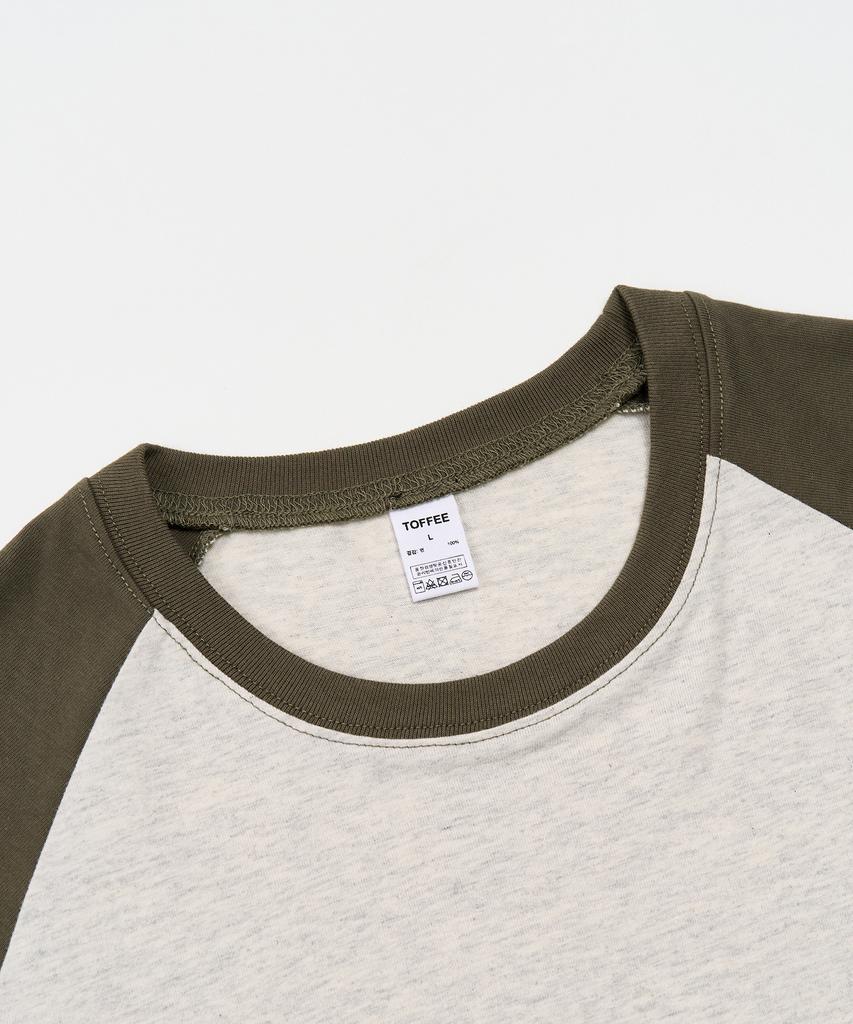 TOFFEE Minimal Raglan Long Sleeve (Khaki)