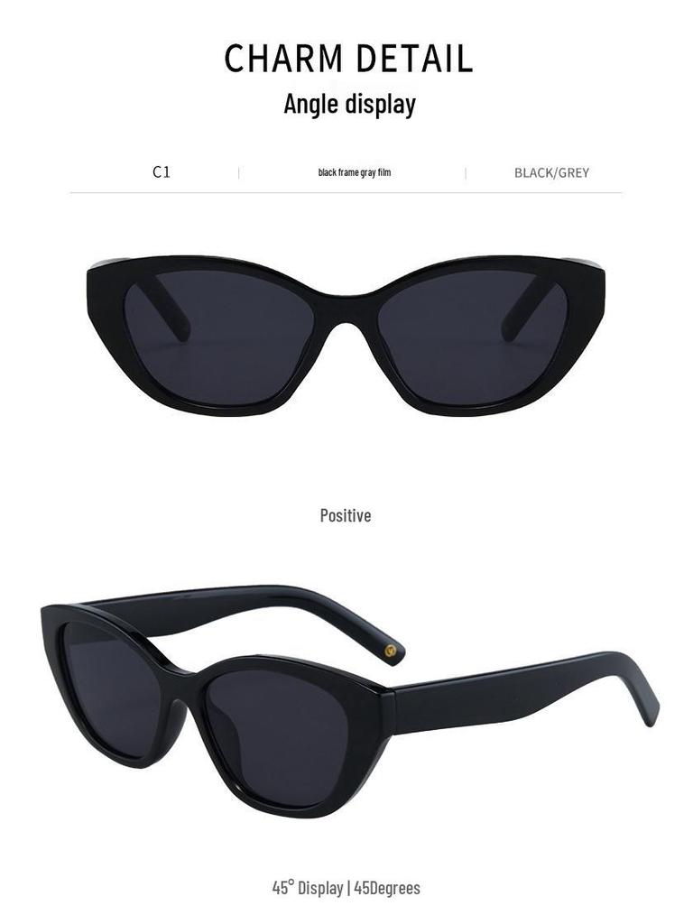 Ottoman 2025 Cat-Eye Sunglasses: Small Frame, Internet Celebrity Street Style.