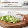 3-in-1 Stainless Steel Peeler, Slicer, and Scraper for Onions, Leeks, Melons, and Sugarcane