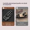 Premium Zinc Alloy Remote Car Key Case Cover Smooth Texture Shockproof for  A4L A6L Q5L A3 Q3 Q2L A5 A8 Q7 Auto Parts