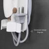 2 Pcs Curling Iron Storage Racks Wall-mounted Punch-free Adjustable Anti-slip Curling Iron Holder Hair Dryer Holder Hair Curler Holder Hair
