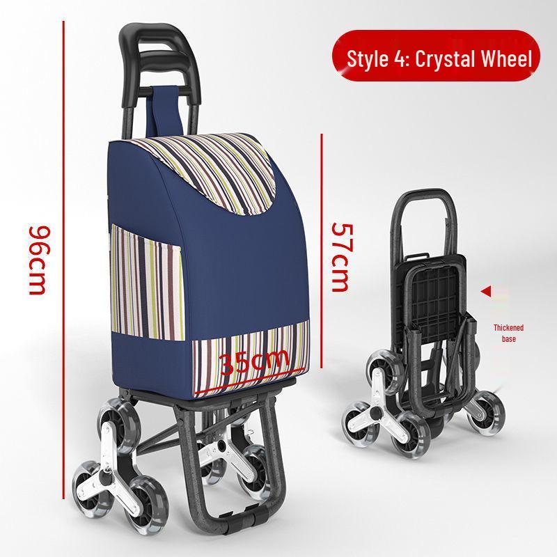 Carrello della spesa pieghevole leggero per salire le scale per la spesa