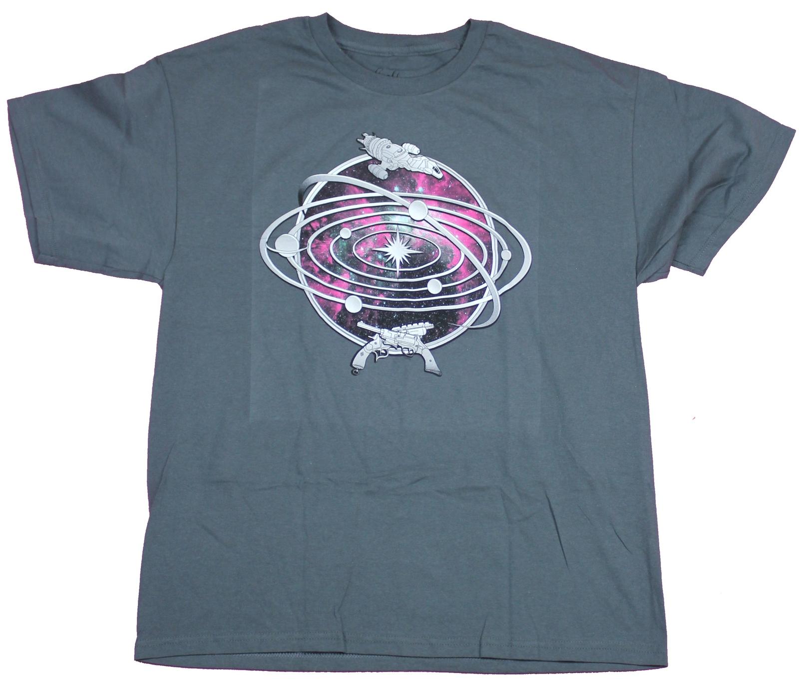 Firefly Serenity Adult New T-Shirt - The Verse Swirled Ships Pic XL