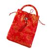 Wrist Bag Canvas Flower Drawstring Bag Chinese Style New Year Bucket Bag Festive Sugar Bag  Party