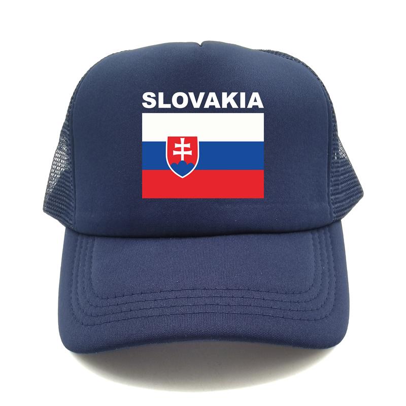 Slovakia Trucker Cap Summer Unisex Cool Country Flag Hat Baseball Caps Unisex Outdoor Mesh Net Caps