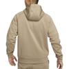 Nike Therma FIT Solid Color Fleece Lined Full Zipper Thermal Hooded Cardigan Sweatshirt Men's Khaki DQ4831-247