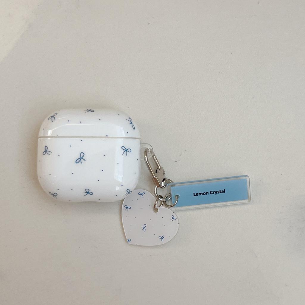 Polka Dot Bow for AirPods 1 /1 Protective Case Pro1 Wireless Bluetooth 1/1st Generation Earphone Case Pro1