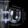 Glass Plant Cup for Aquariums for Enhancing Fishtanks Aesthetic Hydroponic Plant Holder for Fishtanks Underwater Decors