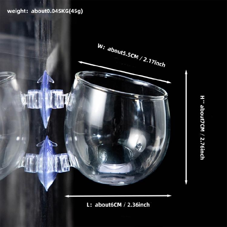 Glass Plant Cup for Aquariums for Enhancing Fishtanks Aesthetic Hydroponic Plant Holder for Fishtanks Underwater Decors