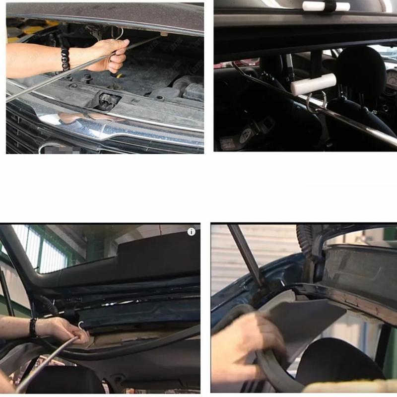 Auto Roof Lever Dent Remover Repair Tool Dent Removal Tool Dent Removal Kit Nylon Strap Leverage Tool
