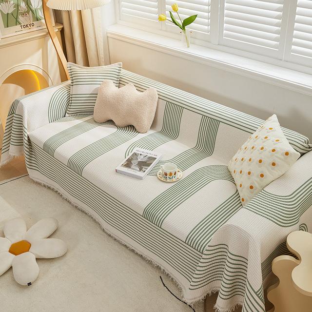 Modern Sofa Cover Throw Fringes Universal Couch Slipcover Sectional Furniture Protector Geometrical Sofa Towel For Pets Dogs