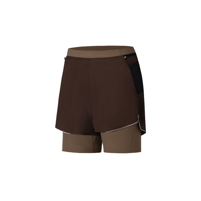 Salomon Pl Rn Short 2 In 1 Comfortable Versatile Running Shorts Men shorts Java-Gray LC3080200