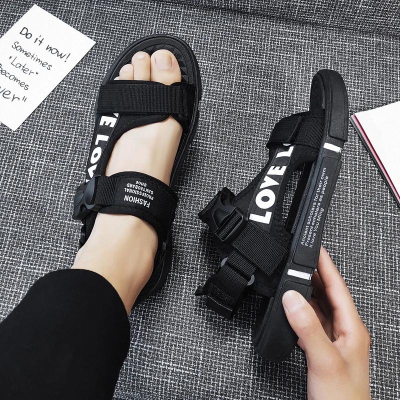 Men Sandals Soft Comfortable Non-Slip Men Shoes High Quality Woven Beach Sandals Mens Gladiator Sandals Summer Casual Flat Shoes