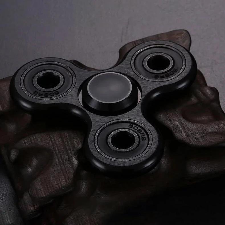 Aluminum Alloy Plating Fidget Spinner Metal Alloy R188 Mute Bearing Drawing Process Hand Spinner Stress Relief Adult Kids Toys